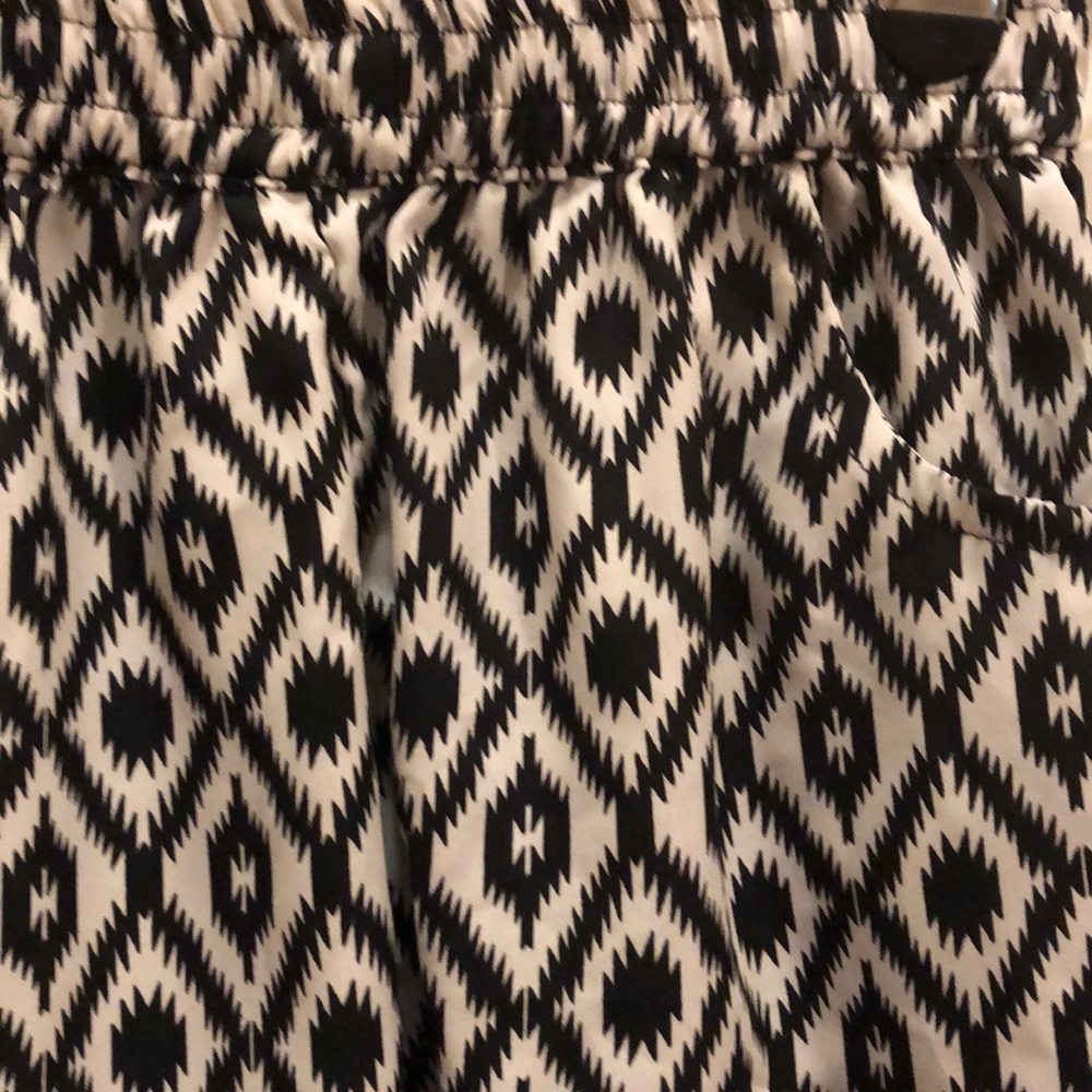 3/$15 Cute black and white shorts with Pom tassels - Picture 4 of 5